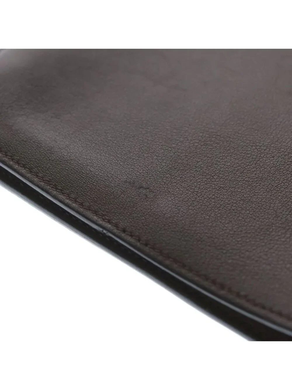 Hermes Eazip Verso Swift Leather Note Cover Book Notebook Brown Agenda